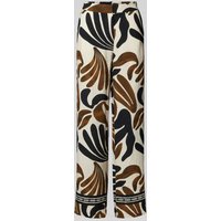 Mango Straight Leg Stoffhose mit Eingrifftaschen Modell 'KARINA' in Offwhite, Größe M von Mango