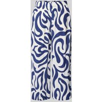 Mango Straight Leg Stoffhose mit elastischem Bund Modell 'LIFE' in Beige, Größe M von Mango