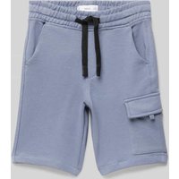 Mango Straight Leg Sweatshorts mit Cargotasche in Blau, Größe 116 von Mango