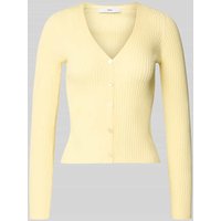 Mango Strickcardigan mit Leinen-Anteil Modell 'BUGAMBI' in LIGHT CORAL, Größe M von Mango