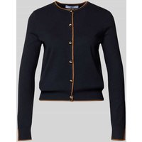 Mango Strickjacke aus Viskose-Mix Modell 'LUCCAPK' in Marine, Größe XS von Mango