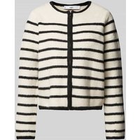 Mango Strickjacke mit Reißverschluss Modell 'MANUELA' in Offwhite, Größe M von Mango