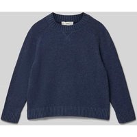 Mango Strickpullover mit Rundhalsausschnitt Modell 'atlas' in Blau, Größe 152 Mango Strickpullover mit Rundhalsausschnitt Modell 'atlas' in Blau, Größe 152 von Mango