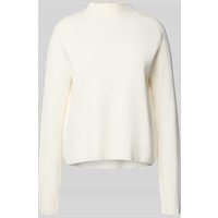 Mango Strickpullover mit Stehkragen Modell 'CHIMNEY' in Beige, Größe L von Mango