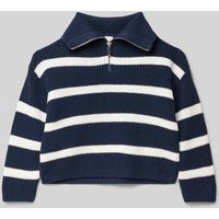 Mango Strickpullover mit Stehkragen in Marine, Größe 140 Mango Strickpullover mit Stehkragen in Marine, Größe 140 von Mango