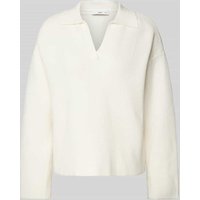 Mango Strickpullover mit überschnittenen Schultern Modell 'CUCO' in Offwhite, Größe M von Mango