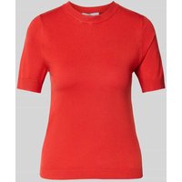 Mango Strickshirt mit Rundhalsausschnitt in Rot, Größe M von Mango