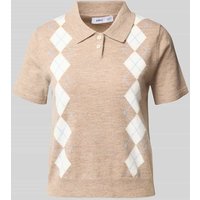 Mango Strickshirt mit Woll-Anteil Modell 'BIMBU' in Beige, Größe S von Mango