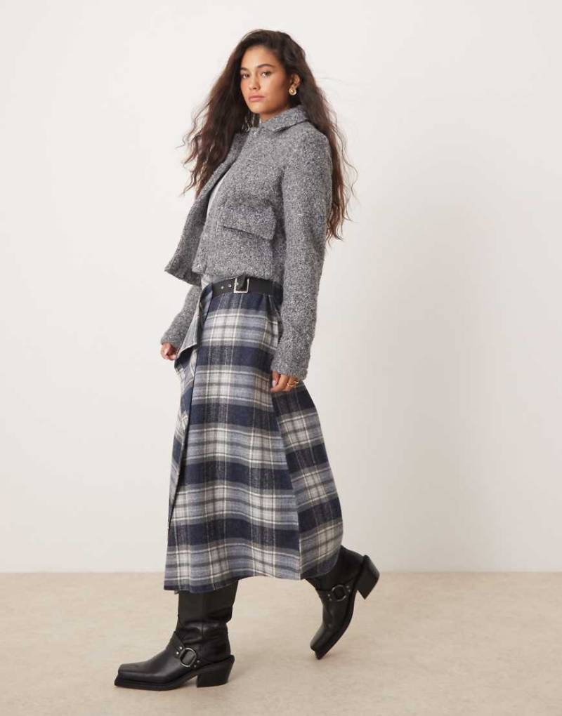 Mango - Strukturierte Jacke in Grau von Mango