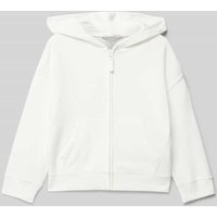 Mango Sweatjacke mit Eingrifftaschen Modell 'dina' in Ecru, Größe 140 von Mango