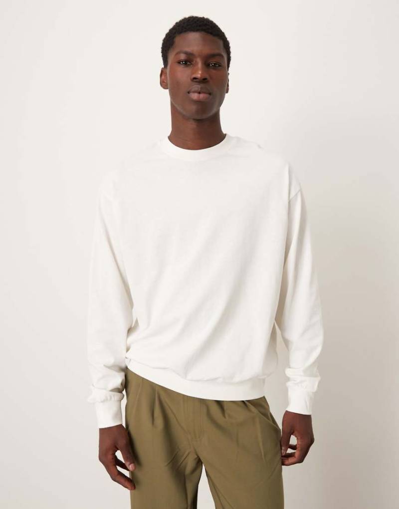 Mango - Sweatshirt aus Baumwolle in Ecru-Neutral von Mango