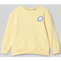 Mango Sweatshirt mit Motiv-Print in Hellgelb, Größe 140 von Mango
