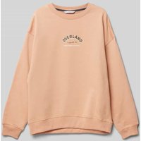 Mango Sweatshirt mit Statement-Print Modell 'overland' in Apricot, Größe 128 von Mango