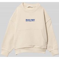 Mango Sweatshirt mit Statement-Stitching Modell 'play' in Sand, Größe 128 von Mango