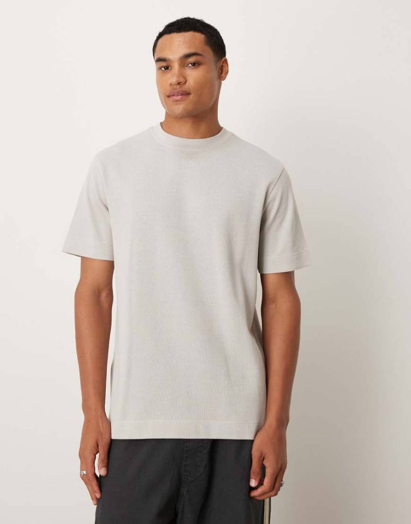 Mango - T-Shirt aus Baumwolle in Natur-Neutral von Mango