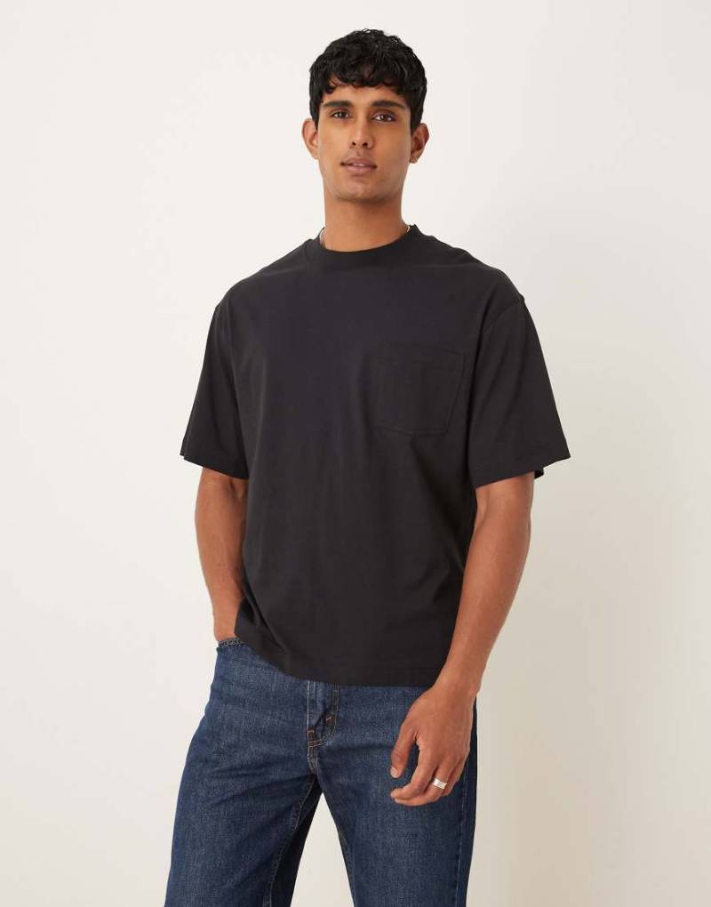 Mango - T-Shirt aus Baumwolle in Schwarz von Mango