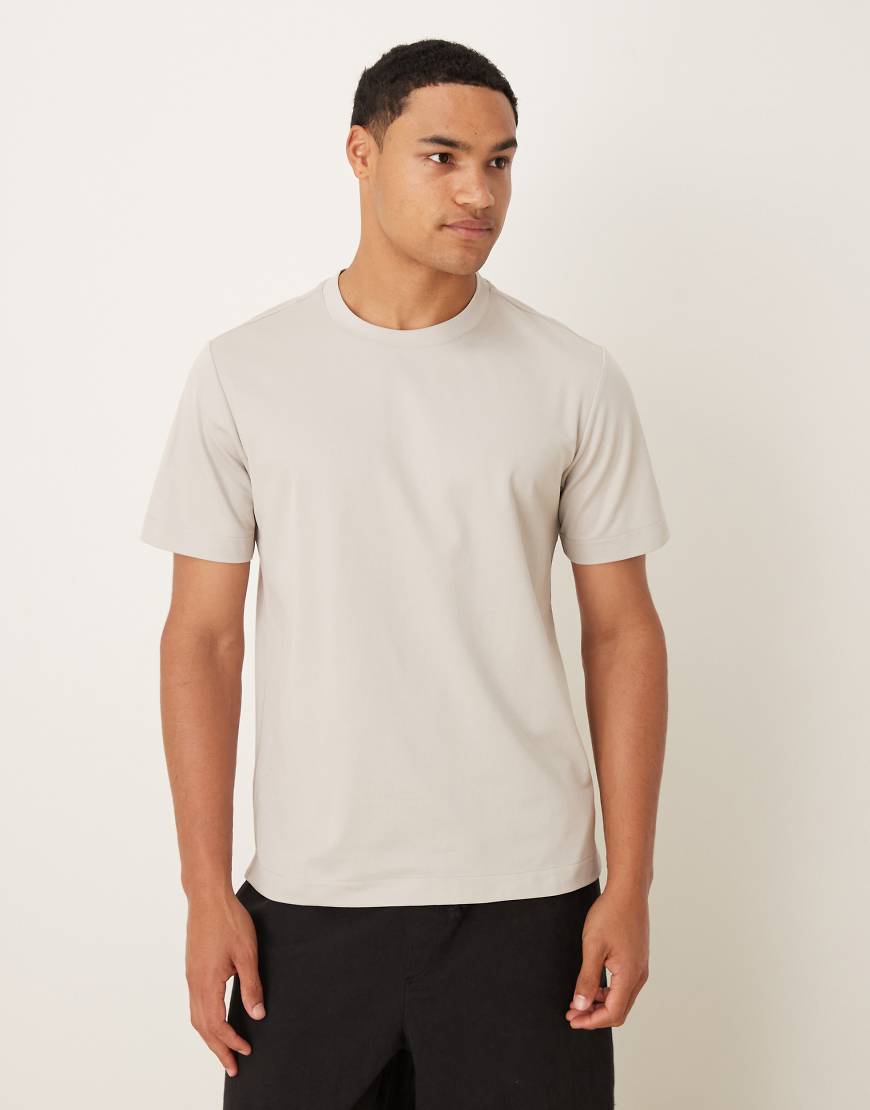 Mango - T-Shirt aus Baumwollmix in Grau Mango - T-Shirt aus Baumwollmix in Grau von Mango