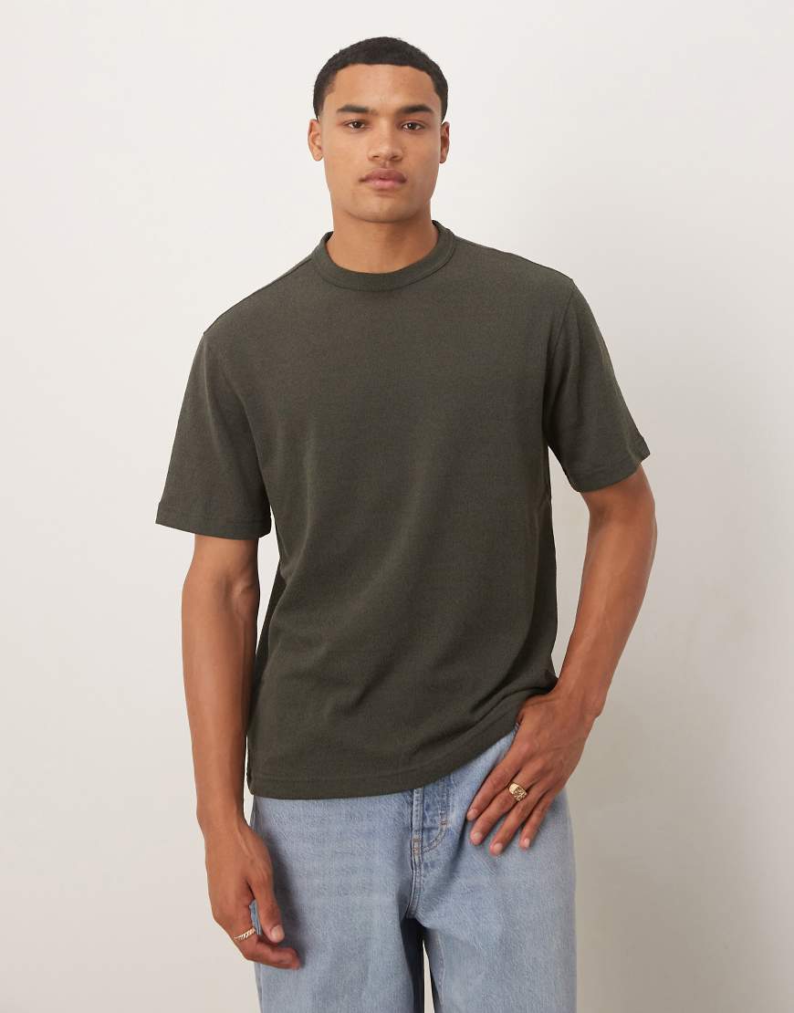 Mango - T-Shirt aus Feinstrick in Anthrazit-Grau Mango - T-Shirt aus Feinstrick in Anthrazit-Grau von Mango