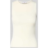 Mango Tanktop in Ripp-Optik Modell 'HERNAN' in Offwhite, Größe XL von Mango
