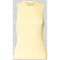 Mango Tanktop mit Feinripp Modell 'BUGAMBI' in Gelb, Größe L Mango Tanktop mit Feinripp Modell 'BUGAMBI' in Gelb, Größe L von Mango