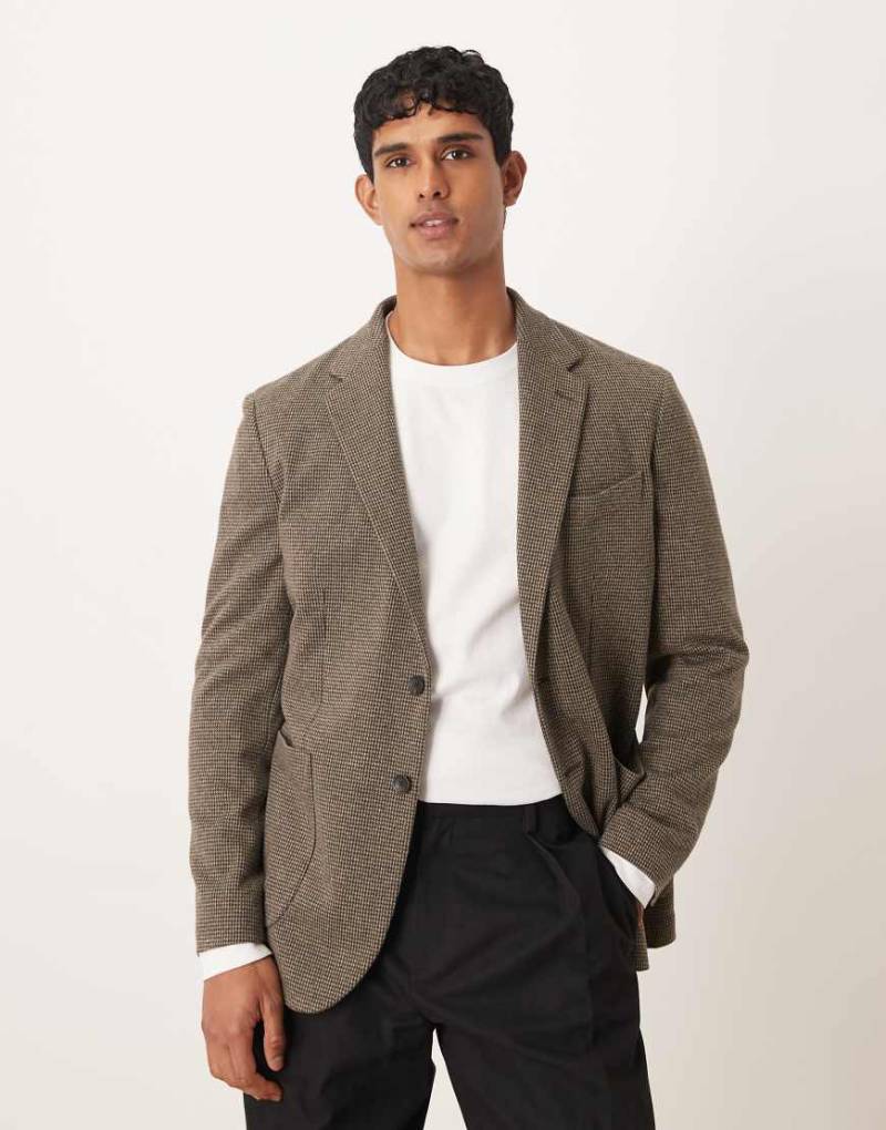 Mango - Tweed-Blazer in Braun-Brown von Mango