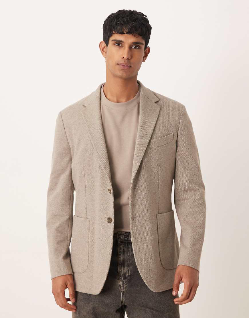 Mango - Tweed-Blazer in Ecru-Neutral von Mango
