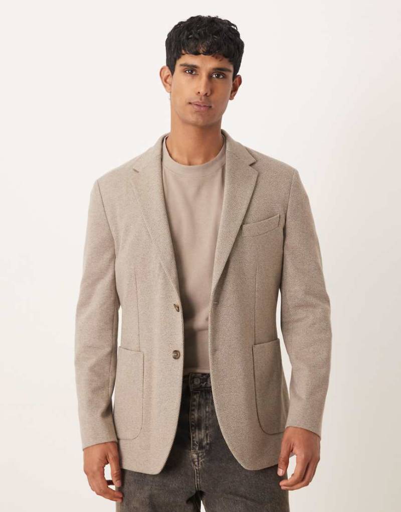 Mango - Tweed-Blazer in Ecru-Neutral von Mango
