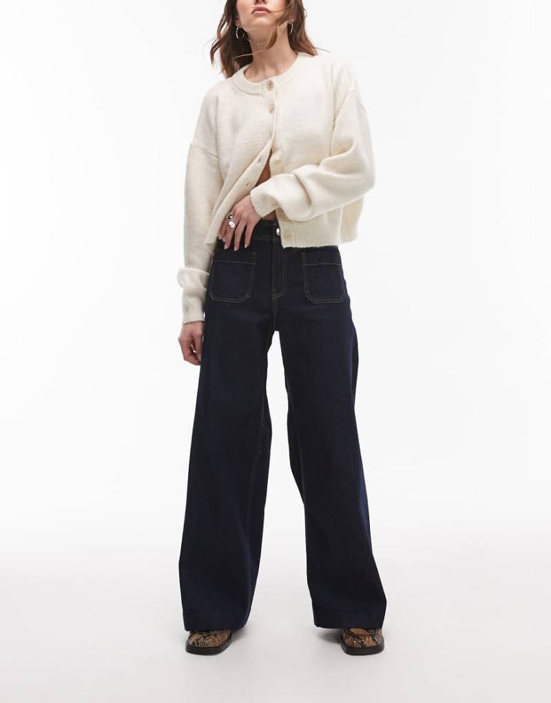 Mango - Jessie - Jeans in Dunkelblau mit Vordertaschen von Mango