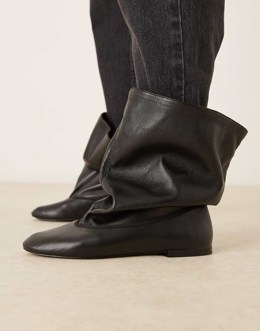 Mango - Weite Ankle-Boots in Schwarz von Mango