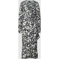 Mango Wickelkleid mit Allover-Muster Modell 'ROMINA' in Black, Größe M von Mango