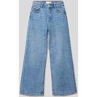 Mango Wide Fit Jeans mit Eingrifftaschen in Blau, Größe 140 von Mango