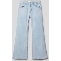 Mango Wide Fit Jeans mit Knopfleiste in Hellblau, Größe 116 von Mango