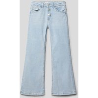 Mango Wide Fit Jeans mit Knopfleiste in Hellblau, Größe 152 von Mango