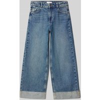 Mango Wide Fit Jeans mit fixierten Beinabschlüssen in Blau, Größe 140 Mango Wide Fit Jeans mit fixierten Beinabschlüssen in Blau, Größe 140 von Mango