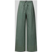Mango Wide Leg Stoffhose mit Eingrifftaschen Modell 'MUSGO' in Schilf, Größe M von Mango