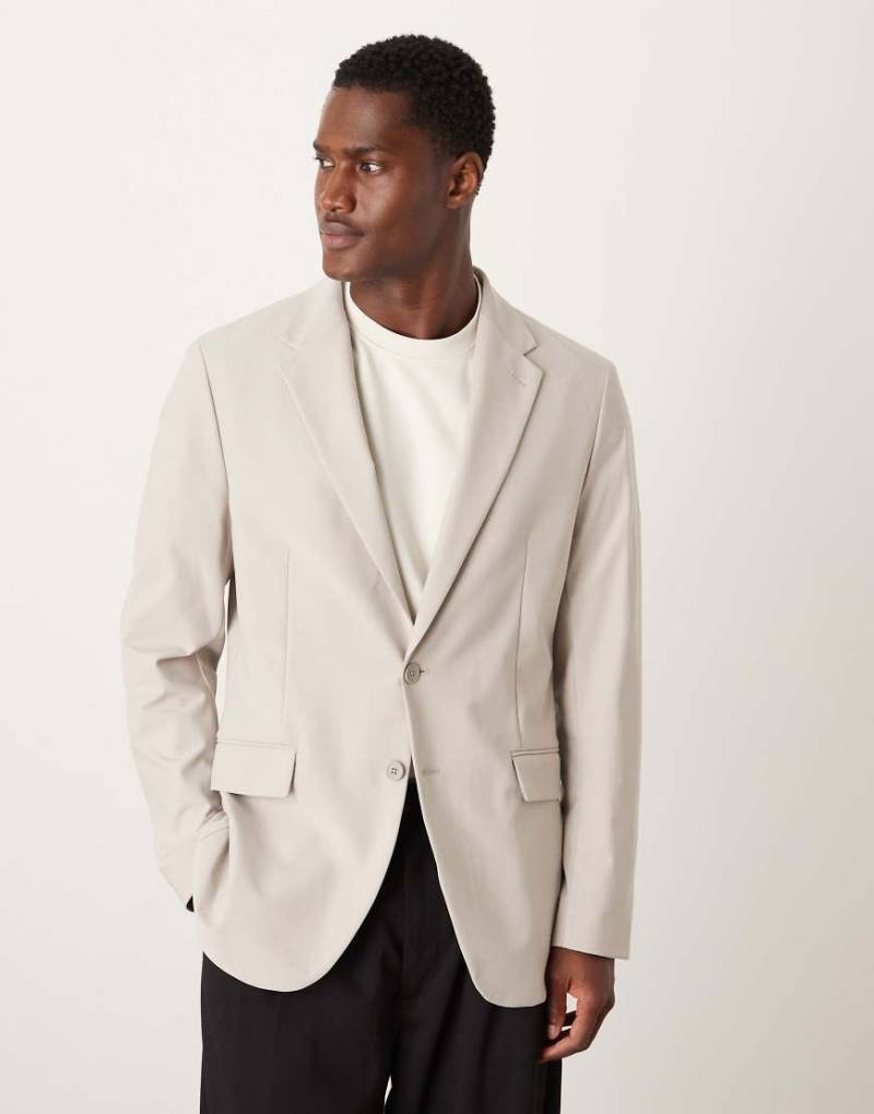 Mango - Zurich - Eleganter Blazer in Beige, Kombiteil-Neutral von Mango