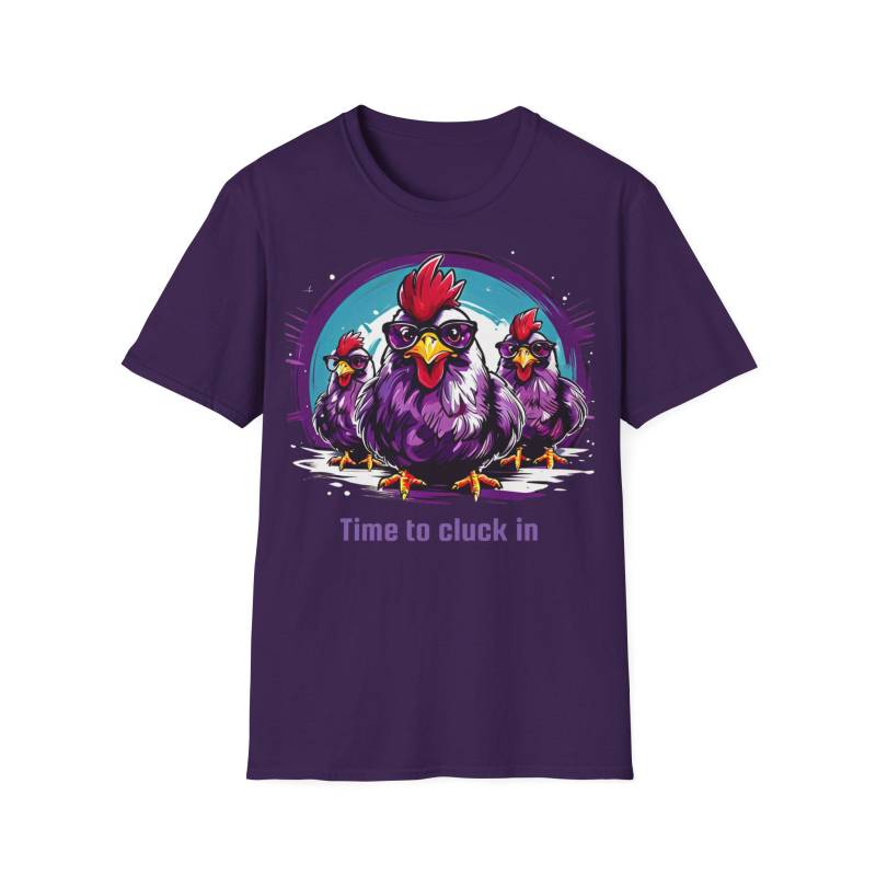 Unisex Softstyle T-Shirt Time To Cluck In Unisex Softstyle T-Shirt Time To Cluck In von MangoshopGermany