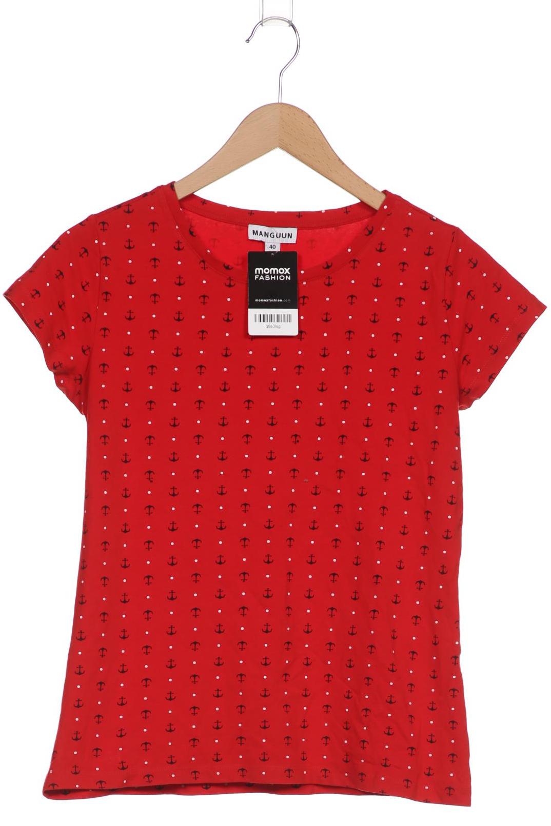 Manguun Damen T-Shirt, rot, Gr. 40 von Manguun