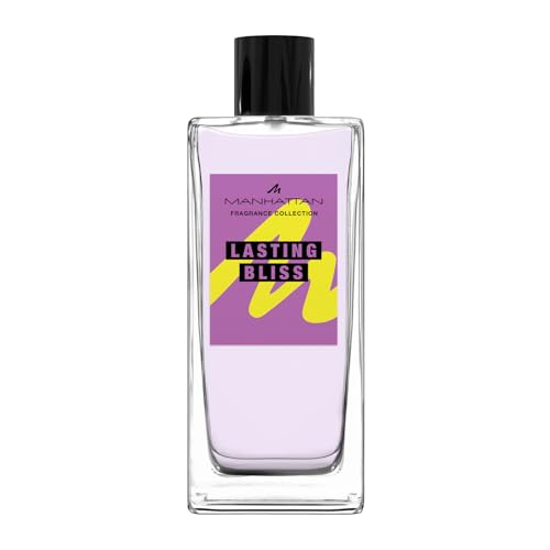 Manhattan Lasting Bliss Eau de Parfum, fruchtig-blumiger Duft für Frauen mit Kirschblüte, Pfingstrose und Vanille, 100 ml Manhattan Lasting Bliss Eau de Parfum, fruchtig-blumiger Duft für Frauen mit Kirschblüte, Pfingstrose und Vanille, 100 ml von Manhattan