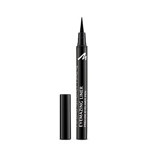 Manhattan Eyemazing Liner – Schwarzer Filz-Eyeliner Buntstift für perfektes Auftragen – Farbe Black Lacque 1010N – 1 x 1,2ml von Manhattan