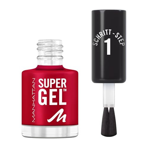 MANHATTAN Super Gel Nail Polish, langhaltender Nagellack, hochglänzendes Finish, einfache Anwendung, gelartige Maniküre, splittert nicht, cleane Formel, 045 Flamenco Beach, 12ml MANHATTAN Super Gel Nail Polish, langhaltender Nagellack, hochglänzendes Finish, einfache Anwendung, gelartige Maniküre, splittert nicht, cleane Formel, 045 Flamenco Beach, 12ml von Manhattan