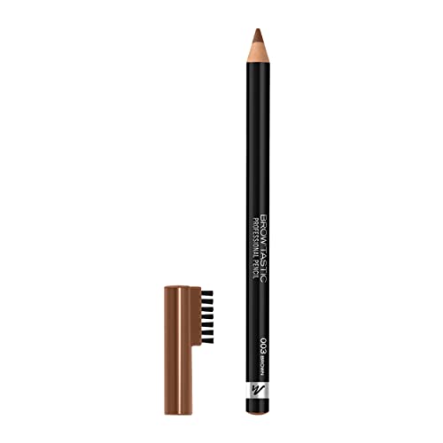 Manhattan Brow'Tastic Professional Pencil Fb. 002 Hazel, Augenbrauenstift mit integriertem Bürstchen, 1,4 g von Manhattan