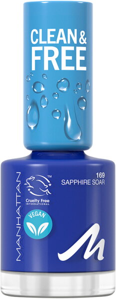 Manhattan Clean&Free Nail Polish 169 SapphireSoar 8 ml von Manhattan