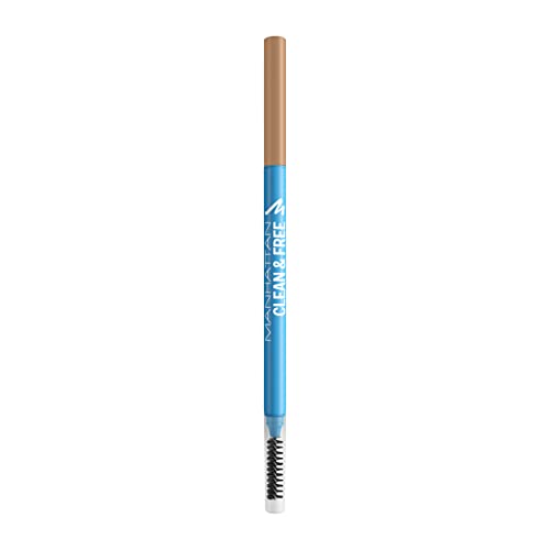 Manhattan Clean & FreeTM Brow Definer, cleaner und veganer Augenbrauenstift mit zwei Seiten, Fb. 001 Blonde von Manhattan