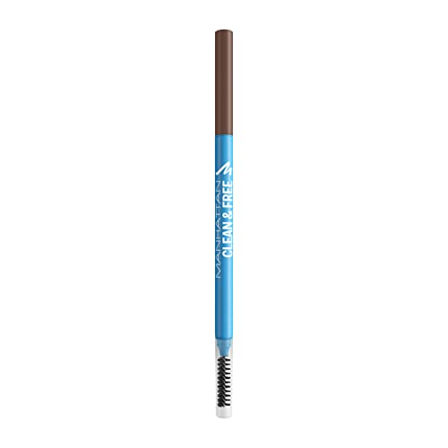 Manhattan Clean & FreeTM Brow Definer, cleaner und veganer Augenbrauenstift mit zwei Seiten, Fb. 005 Chocolate von Manhattan