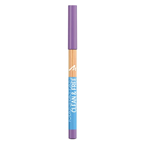 Manhattan Clean & FreeTM Eyeliner Pencil, cleaner und veganer Eyeliner-Stift, Fb. 003 Grape von Manhattan