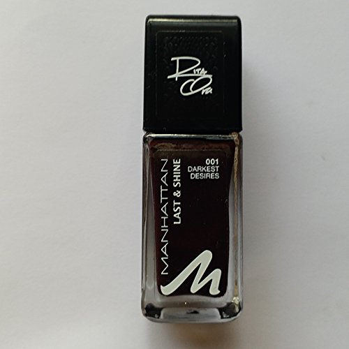 Manhattan Collections Even Angels Have A Dark Side Last & Shine Nail Polish Nr. 001 Darkest Desires 10 ml von Manhattan