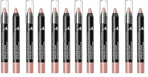 Manhattan Endless Stay 24h Eyeshadow Stick, 025, Voluptuous Pink, 6er Pack(3 x 3.25 ml) von Manhattan