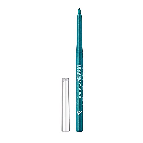 Manhattan Endless Stay Waterproof Gel Eyeliner – Grüner Gel Eyeliner mit Glitzer und herausdrehbarer Mine ohne Anspitzen – Farbe Emerald Sparkle 005 – 1 x 2,6g von Manhattan