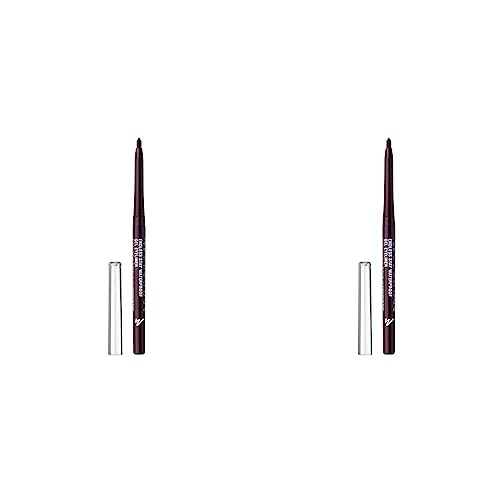 Manhattan Endless Stay Waterproof Gel Eyeliner, Lila Gel Eyeliner mit herausdrehbarer Mine ohne Anspitzen, Farbe Ripe Plum 009, 1 x 2,6g (Packung mit 2) von Manhattan